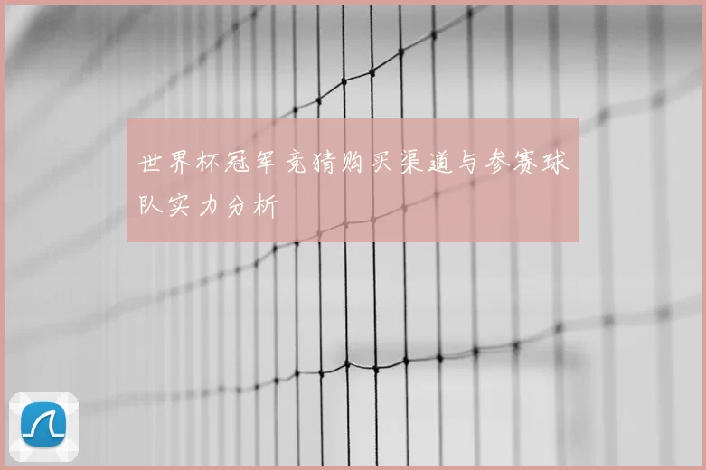 世界杯冠军竞猜购买渠道与参赛球队实力分析